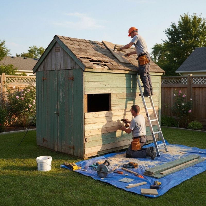 Shed Damage Repair in Alpharetta, GA