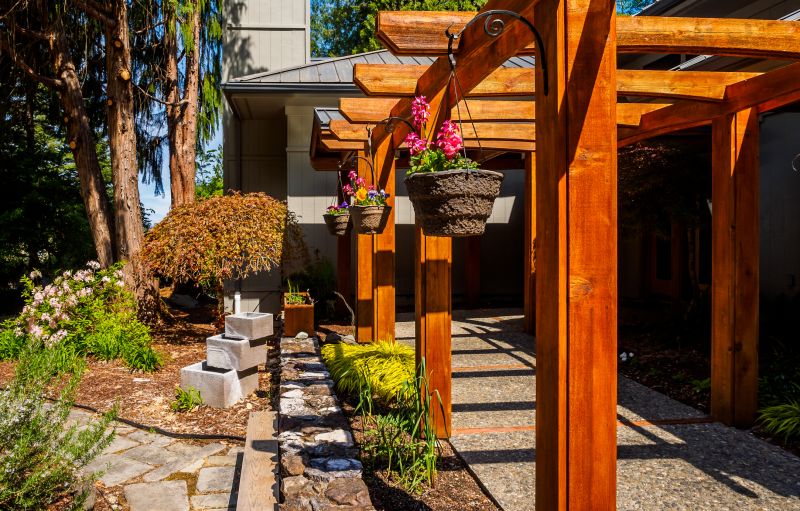 Local Cedar Pergola Installation pros at work